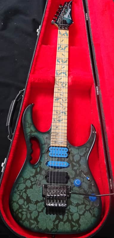 1991 Ibanez JEM 77 BFP Blue Floral Pattern Steve Vain Collectable Clean Board image 1