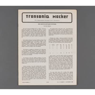 Transoniq Hacker Ensoniq User's Newsletter Issue #17