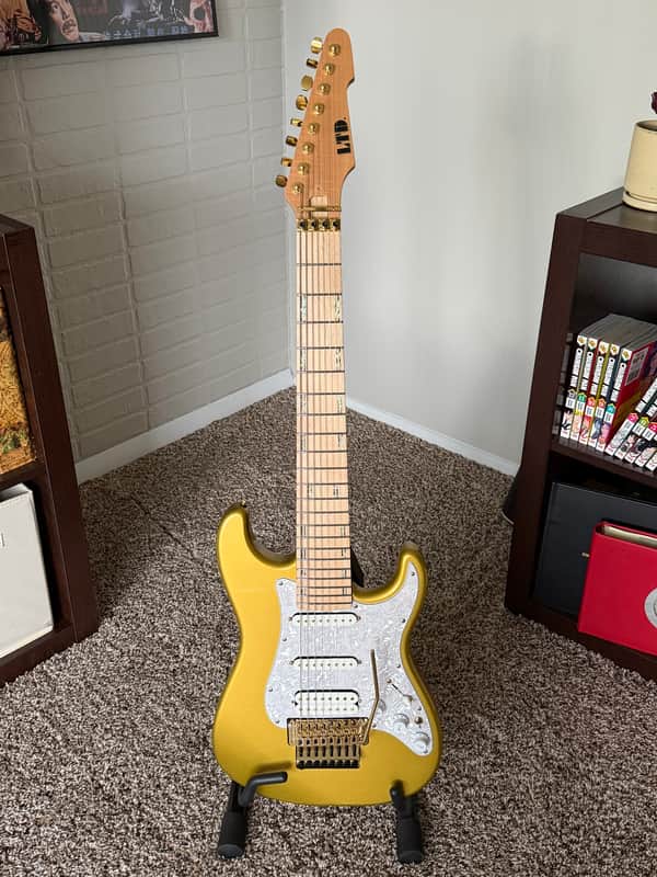 ESP LTD JRV-8 Javier Reyes Signature 2023 - Present - Metallic Gold image 1