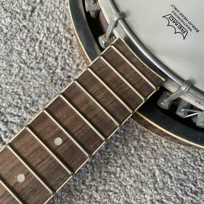 J&D 5 String Banjo, Glossy Mahogany Soundbox, Mahogany Neck, Rosewood Fingerboard image 11