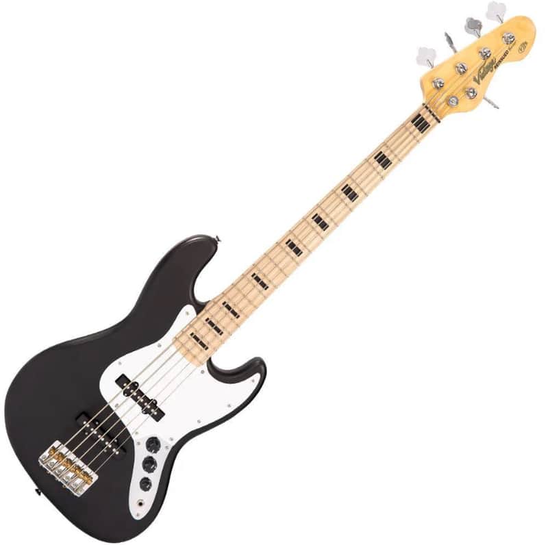 Vintage VJ75MBK Reissued Bass Black image 1