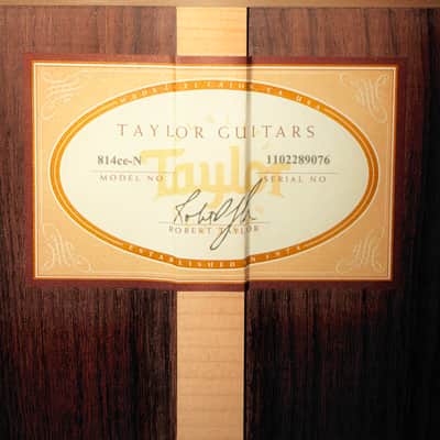 Taylor 814 ce-N 2019 - Spruce Top Rosewood sides. image 4
