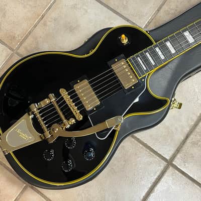 Epiphone Joe Bonamassa '59 Les Paul Custom Electric Guitar Antique Ebony image 1