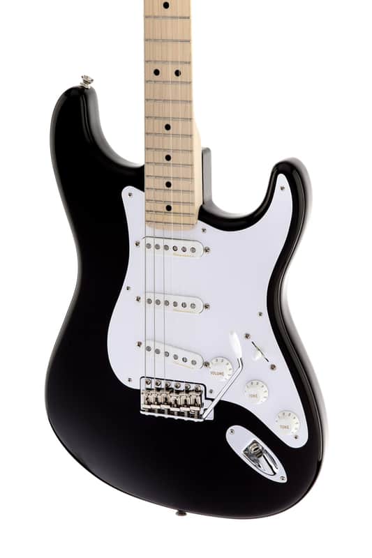 Fender Eric Clapton Stratocaster Electric Guitar Maple FB, Black image 1