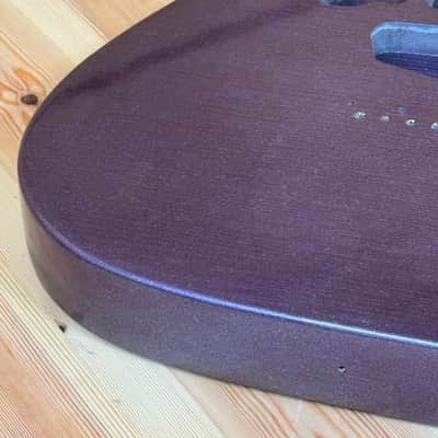 2050g Kohlin Guitars T-Type Roasted Pine replacement body Aged Nitro Relic Vintage purple sparkle Made in Sweden image 5