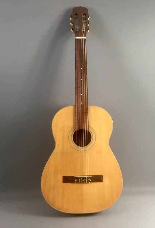 Kawai Vintage Made in Japan Classical Acoustic Guitar 1960s Natural Lacquer JLD Bridge Dr. Lefty Martin Style Binding image 1