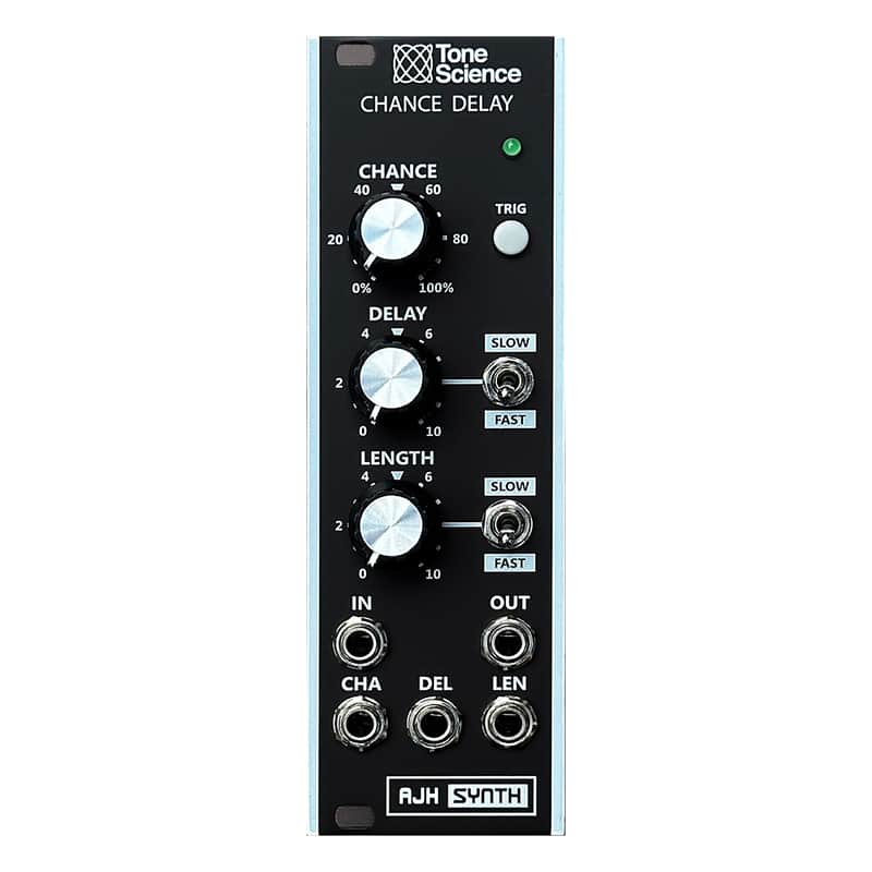 AJH Synth Chance Delay Eurorack Trigger Module (Black) image 1