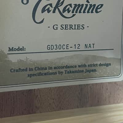 Takamine GD30CE 12-string Acoustic-electric Guitar - Natural image 14