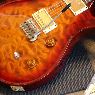 Minty! 2007 PRS Single Cut Tremolo 10 Top Electric Guitar Dark Cherry Monster Quilt + GB image 6