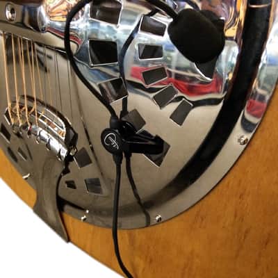 "THE FEATHER" SPIDER DOBRO RESONATOR GUITAR PICKUP with FLEXIBLE MICRO-GOOSE NECK by Myers Pickups image 2