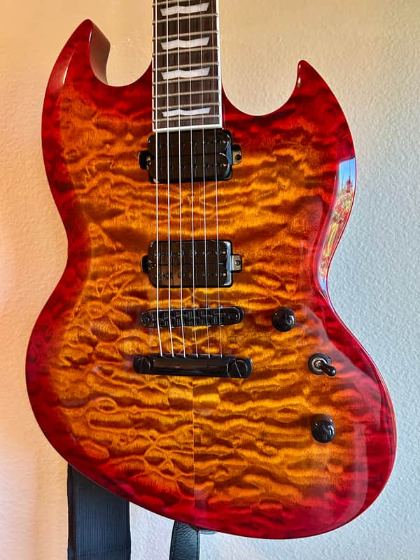 ESP LTD Viper-1000 2020 - Present - Tiger Eye Sunburst image 1