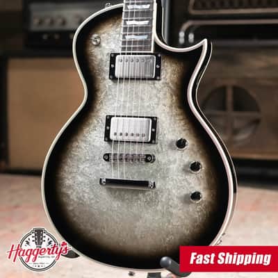 ESP Custom Shop Original Series Eclipse Electric Guitar - Silver Liquid Metal Burst with Hardshell Case image 1