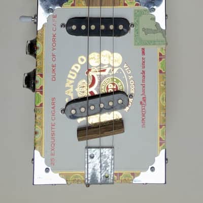 Handmade Cigar Box Guitar 3-String Electric "Swamp Thing" Awesome image 14
