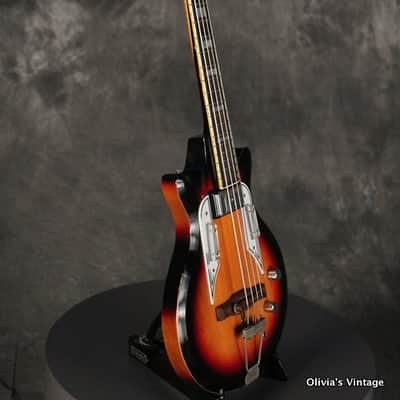 Airline/Valco/Supro Pocket Bass 1962 Sunburst image 7