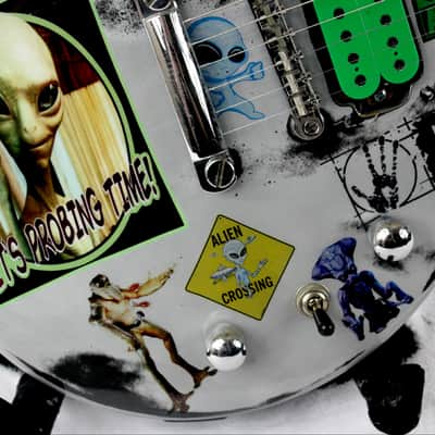 Custom Painted and Upgraded (Aged and Worn) Epiphone LP Special ll With Matching Headstock image 13