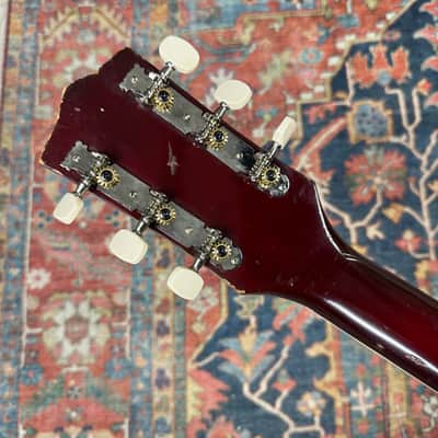 1969 Harmony Rocket I Model H53-1 Red Burst Made in USA Hard Case - 1969 image 15