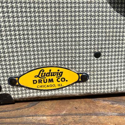 Ludwig Early 60's Ludwig Galaxy Sparkle deep 14" snare drum with case 1962-1967 - SPARKLING GALAXY PEARL SPARKLE image 11
