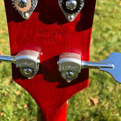 Gibson Les Paul Jr. Tribute DC Left Handed 2019 Worn Red image 5