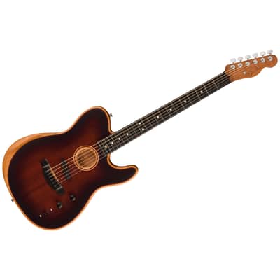 American Acoustasonic Telecaster All-Mahogany Bourbon Burst Fender image 1