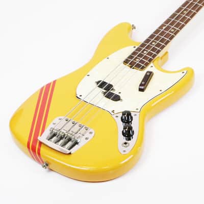 1972 Fender Mustang Bass Competition Orange Vintage Original Rare Custom Color Shot Scale Electric Bass Guitar w/ Orig. Hard Case image 3