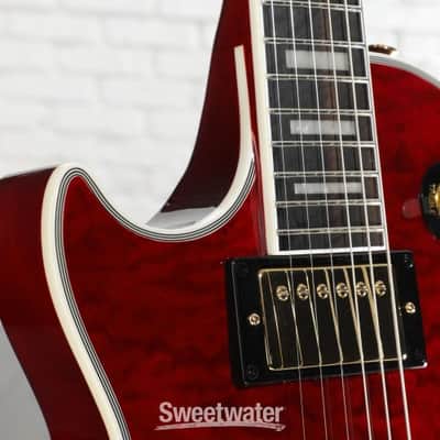 Epiphone Alex Lifeson Les Paul Custom Axcess Left-handed Electric Guitar - Ruby (LPCAxALRbyLd1) image 4