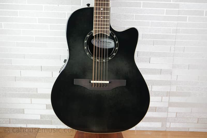 Ovation 2751AX-5-G Timeless Balladeer 12-String Deep Contour - Black image 1
