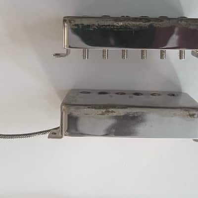 Tom Holmes H450 H455 Humbucker Pickup Set - Aged Nickel parts image 6