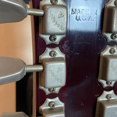 Gibson 1975 ES-335 TD Winered Split-Switch Flower Tuners Tarback PU´s Electric Guitar Case used image 9