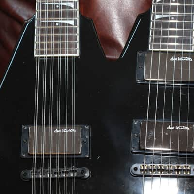Dean VMNT - Dave Mustaine Doubleneck 6/12 Electric Guitar w OHSC - Black image 11