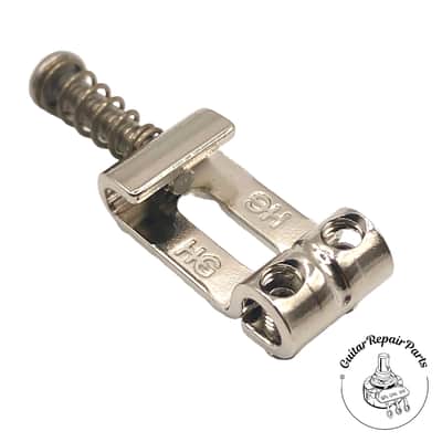 Highwood Contoured Vintage Strat Saddles HG 10,50 (2-1/16"52mm) - Nickel Gloss image 8