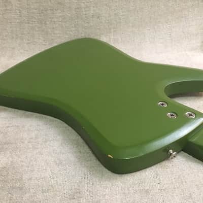 Vintage 1965 Airline Bighorn Green Solid Body Electric Guitar USA Made Kay + Original Gig Bag RARE image 17