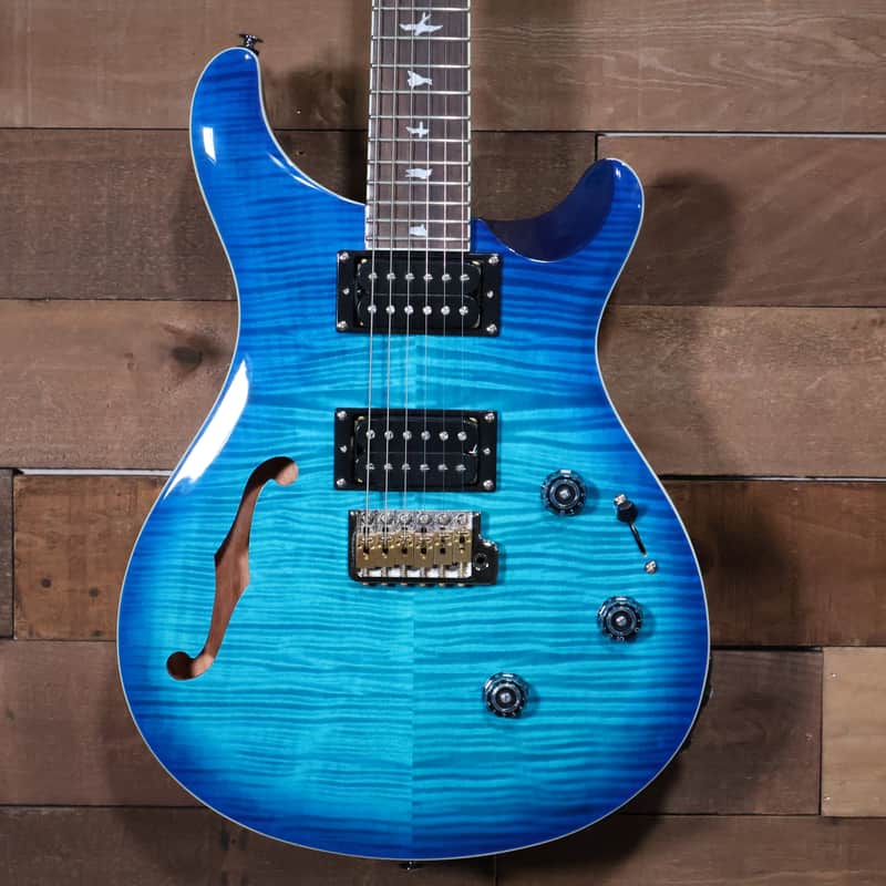 NEW! PRS SE Custom 24 Semi-hollow Piezo Lake Blue image 1