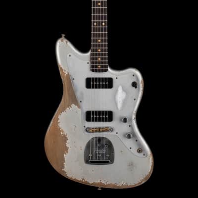 Mint Fender Custom Shop NAMM Masterbuilt Apprentice Dylan Delpizzo-Howell 1962 Jazzmaster Ultra Heavy Relic - Inca Silver #78858 image 3