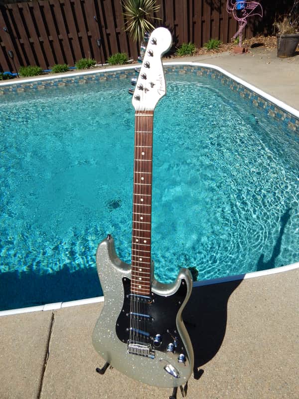 Fender Custom Shop  Stratocaster 1999 Silver Sparkle Used In Red Hot Chili Peppers Video Cant Stop image 1