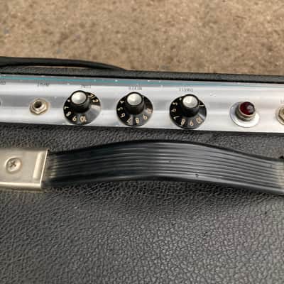 Fender Spring Reverb Unit Head Vintage Silverpanel 70s  Tags Electric Guitar tube head effect - Silver panel black image 6