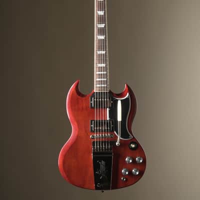 Epiphone "Inspired by Gibson Custom Shop" 1964 SG Standard Electric Guitar w/ Maestro Vibrola - Cherry Red, incl. OHSC image 3