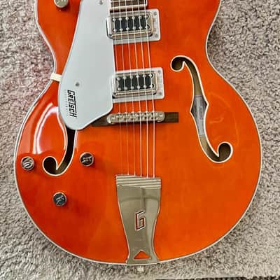 Mint Gretsch G5420LH Electromatic Lefty Hollow-Body Single Cut Guitar, Orange Stain image 7
