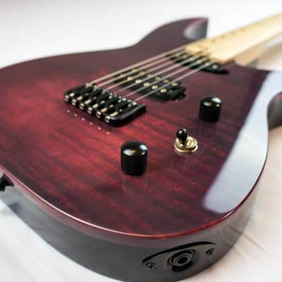 Swisher Handmade Machine 6 2022 Merlot Electric Guitar image 2