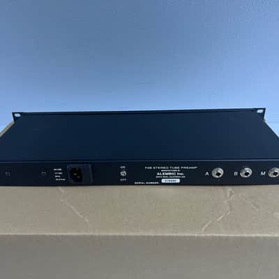 Alembic F-2B Stereo Tube Preamp Rackmount F2B + Orig. Box 'Excellent" Black image 6