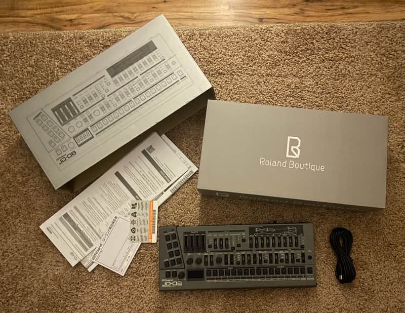 Roland JD-08 Boutique Synthesizer Module 2021 - Present - Black image 1