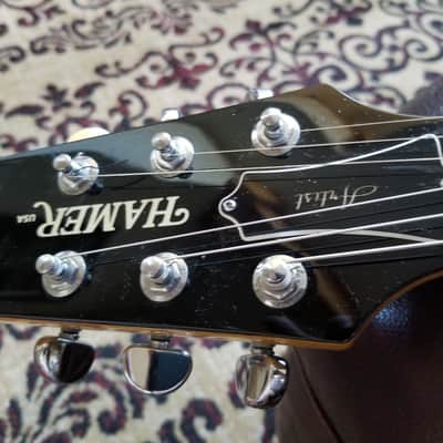 Hamer 2002 USA Hamer Artist Korina Semi-hollow Guitar Humbucker 2002 Natural image 9