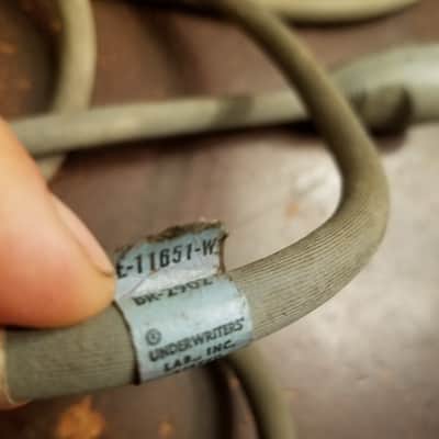 Cornish Monroe Rare 268 11 grounded power cord early LL 14305 l-11651-w br-2902 1960s - Gray rubber image 13