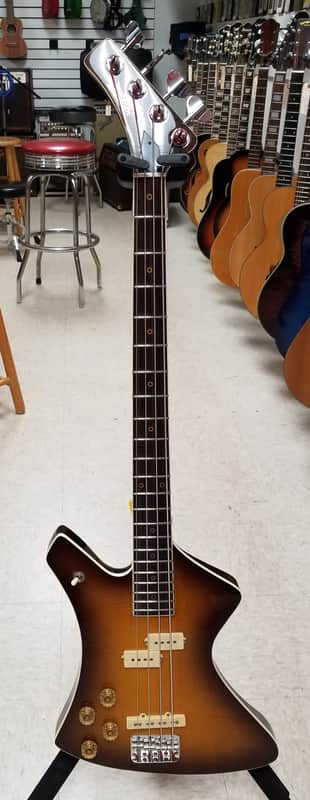Washburn B20 Stage Bass 80's Sunburst Left Handed MIJ Japan w/HSC image 1