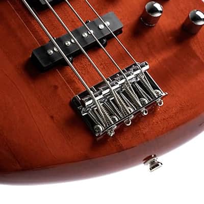 Cort Action Bass Plus TR 4-String - Trans Red; an affordable bass guitar with quality materials, components and craftsmanship image 6