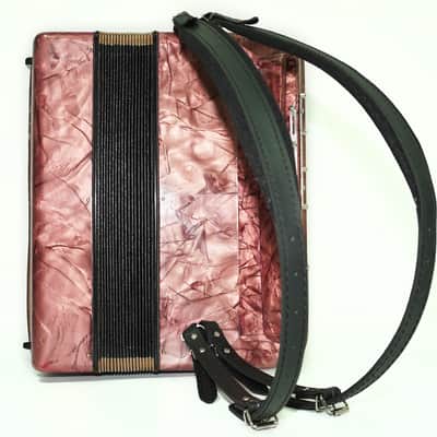Rare Soldanella 5 Row Button Accordion, made in Switzerland, New Straps, Vintage Original Accordeone de Botones, Old Accordian Bajan, 2535 image 8