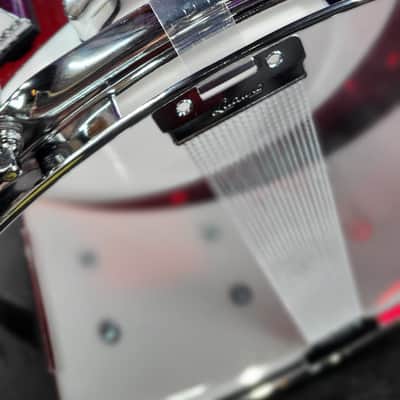 Ludwig Vistalite Snare Drum - 6.5-inch x 14-inch - Red/White / Authorized Dealer / Free Shipping! image 5