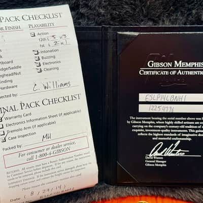 🔥RARE🔥 Gibson Memphis ES-Les Paul 2014~ Honey Burst Semi-Hollow~ USA + Case/COA image 9