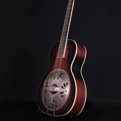 Gretsch G9240 Alligator Round-Neck Mahogany Body Biscuit Cone Resonator Guitar 2-Color Sunburst image 6