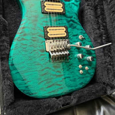 Carvin DC400C in Translucent Green Teal Quilt **Stunning!** image 8