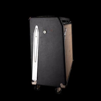 Vintage 1966 Fender Twin Reverb Black Guitar Amp Combo #A03334 image 10